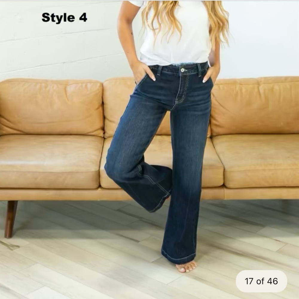 NWT wide leg Kancan jeans! Sz 7/27